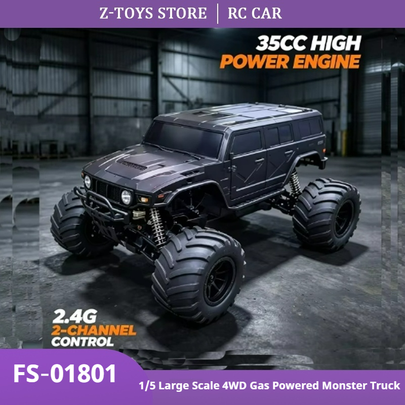 Rc Hobby Grade Monster Truck - FS‑01801 1/5 Ölçekli 4WD Benzinli RC