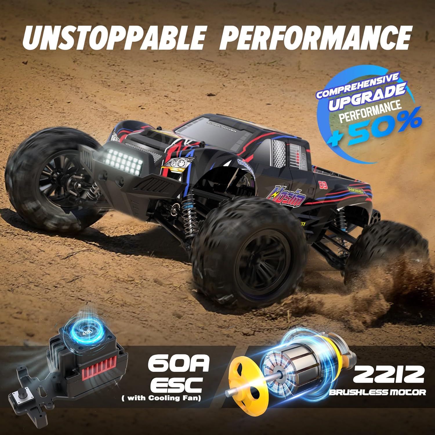 Fırçasız 1:10 RC Canavar Kamyo - Rc Hobby Grade Monster Truck incelemesi ve fiyatı